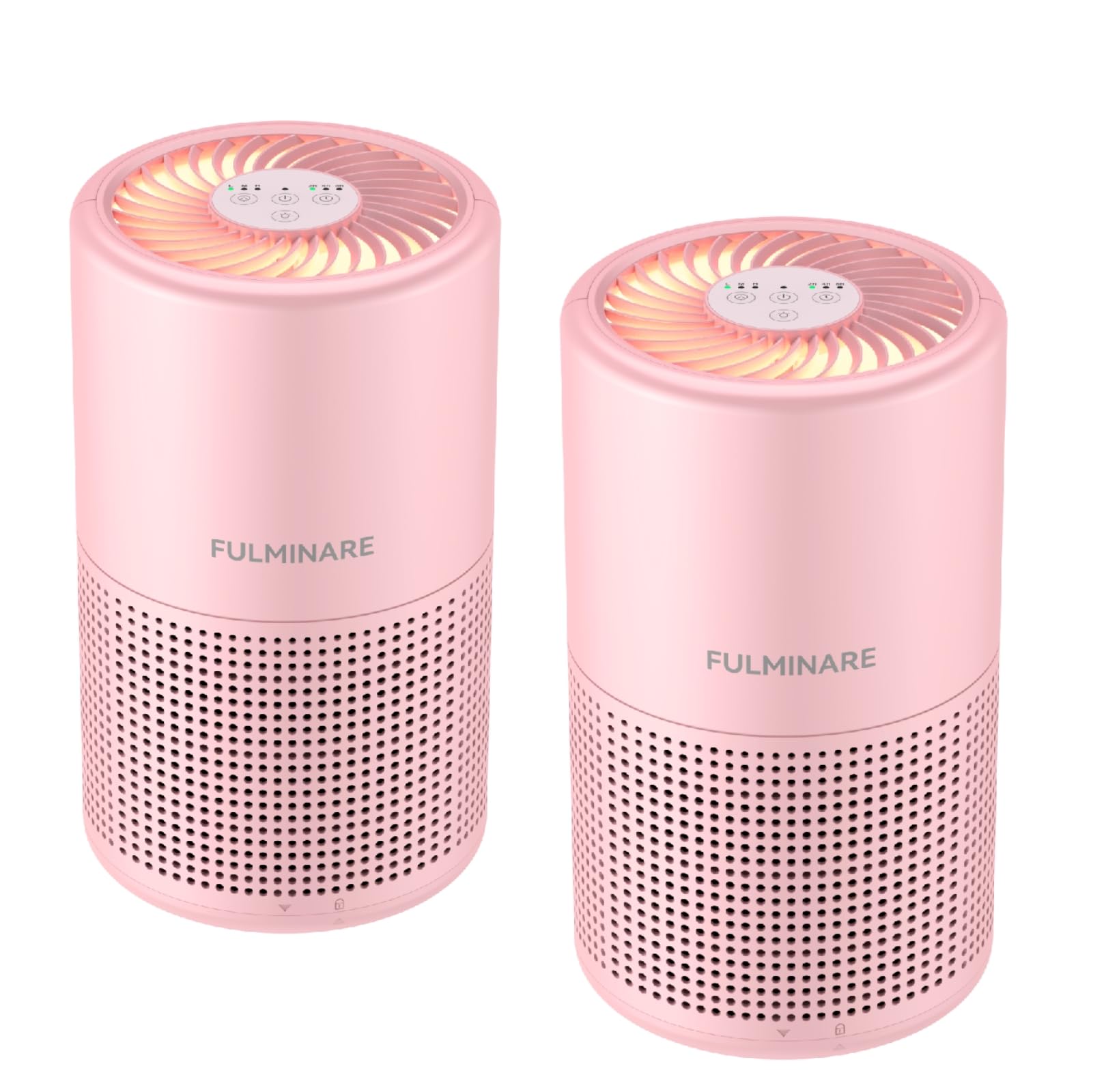 Air Purifiers for Bedroom, FULMINARE H13 True HEPA Air Filter, Quiet Air Cleaner With Night Light, Portable Small Air Purifier for Home, Office, Living Room Black