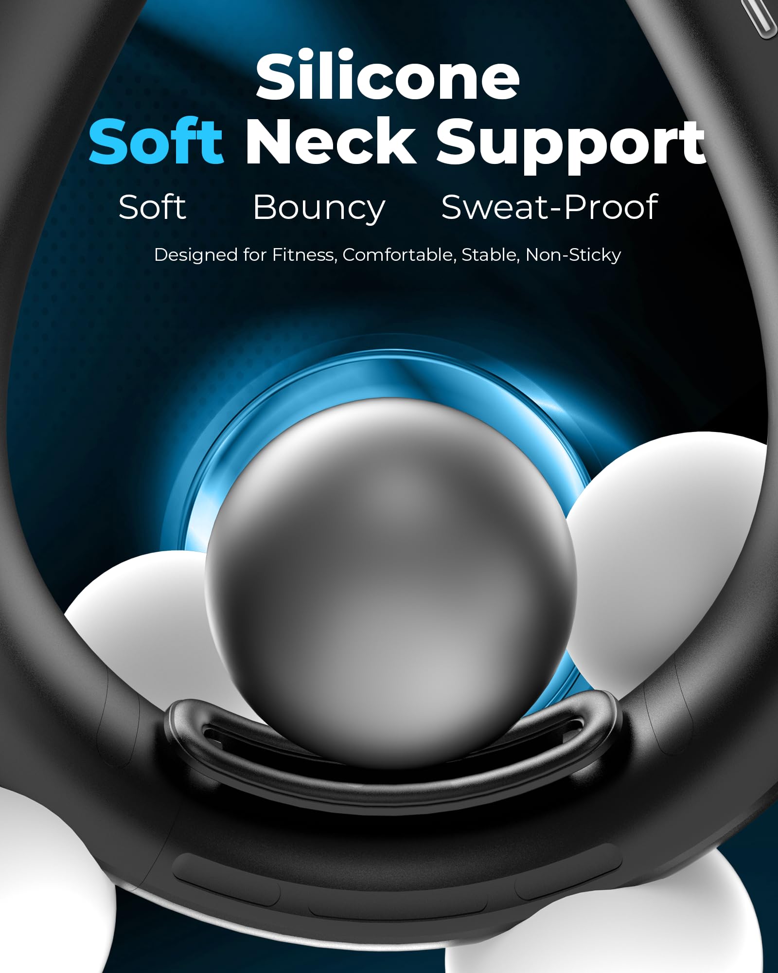 Portable Neck Fans that Blow Cold Air, Rechargeable Personal Small Wearable Cooler With 3-Speed, LED Display, 4000mAh, Type-C Port, Gift For Women, Dad, Birthday, Father, Travel, Outdoor, Black