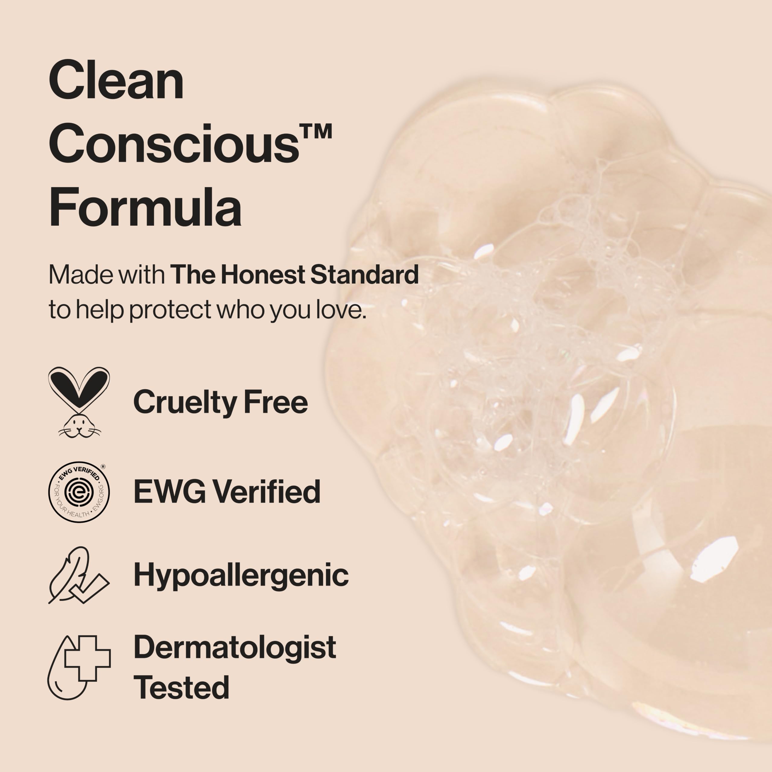 The Honest Company Foaming Bubble Bath, Naturally Derived, Tear-free, Hypoallergenic, Citrus Vanilla Refresh, 12 fl oz