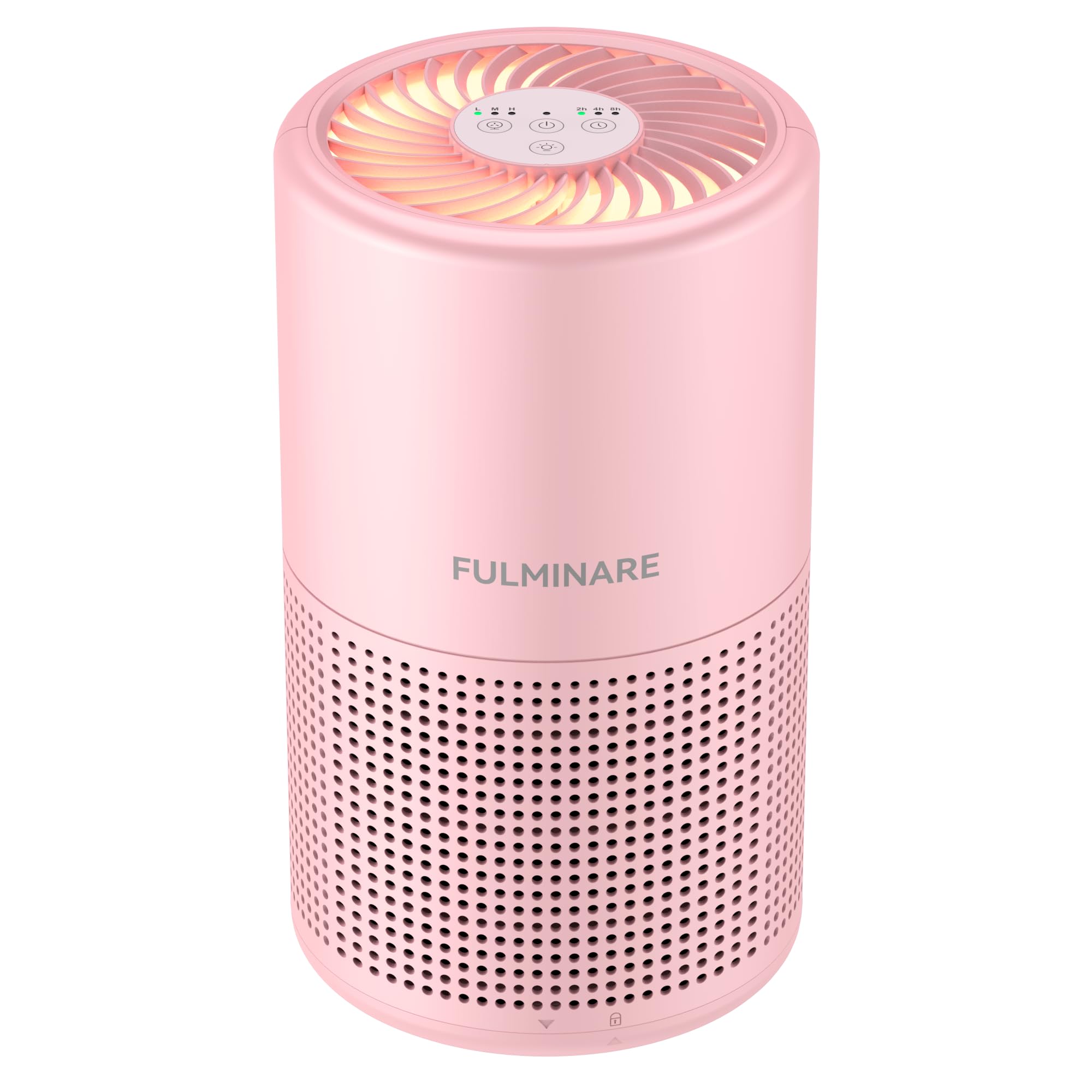 Air Purifiers for Bedroom, FULMINARE H13 True HEPA Air Filter, Quiet Air Cleaner With Night Light, Portable Small Air Purifier for Home, Office, Living Room Black