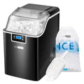 VIVOHOME Nugget Ice Maker Countertop, 45lbs/Day Pebble Ice Maker Machine, Soft Chewable Pellet Ice Machine with Self-Cleaning, Scoop, 10 Ice Bags, for Home Kitchen, RV, Camping, Office