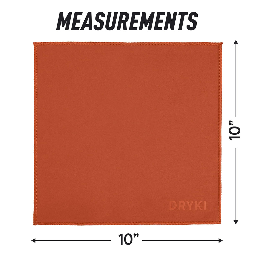 DRYKI Pocket-Sized Sweat Towels - The Original Sweat Absorbing Handkerchiefs - Quick-Dry Microfiber Sweat Rags for Face, Hands, & Body - Men & Women - Gym, Sports, and Work (Desert: 5 Pack)