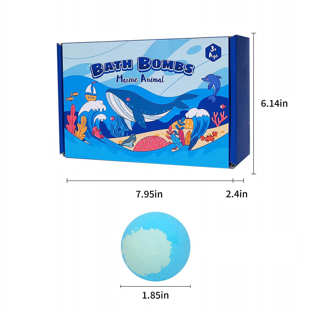 6 Pack Natural Bath Bombs with Mega Bubbles & Surprise Inside Animal Bulk Easter Basket Stuffers Organic All Natural Bath Bombs Gift Set Skin-Friendly Bathing Bath Fun Magic Bath Bombs Birthday Gift
