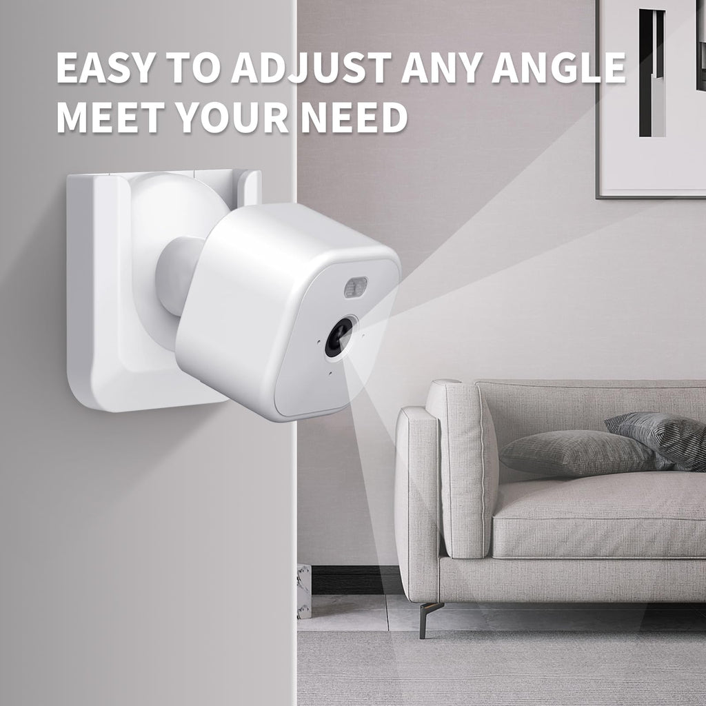 Blink Mini 2 Camera Adhesive Wall Mount Bracket, Strong Adhesive Durable Camera Mount Stand for Blink Mini Indoor Camera, No Drill, No Screws, Decorate Damage-Free, Easy to Install (2 Pack)