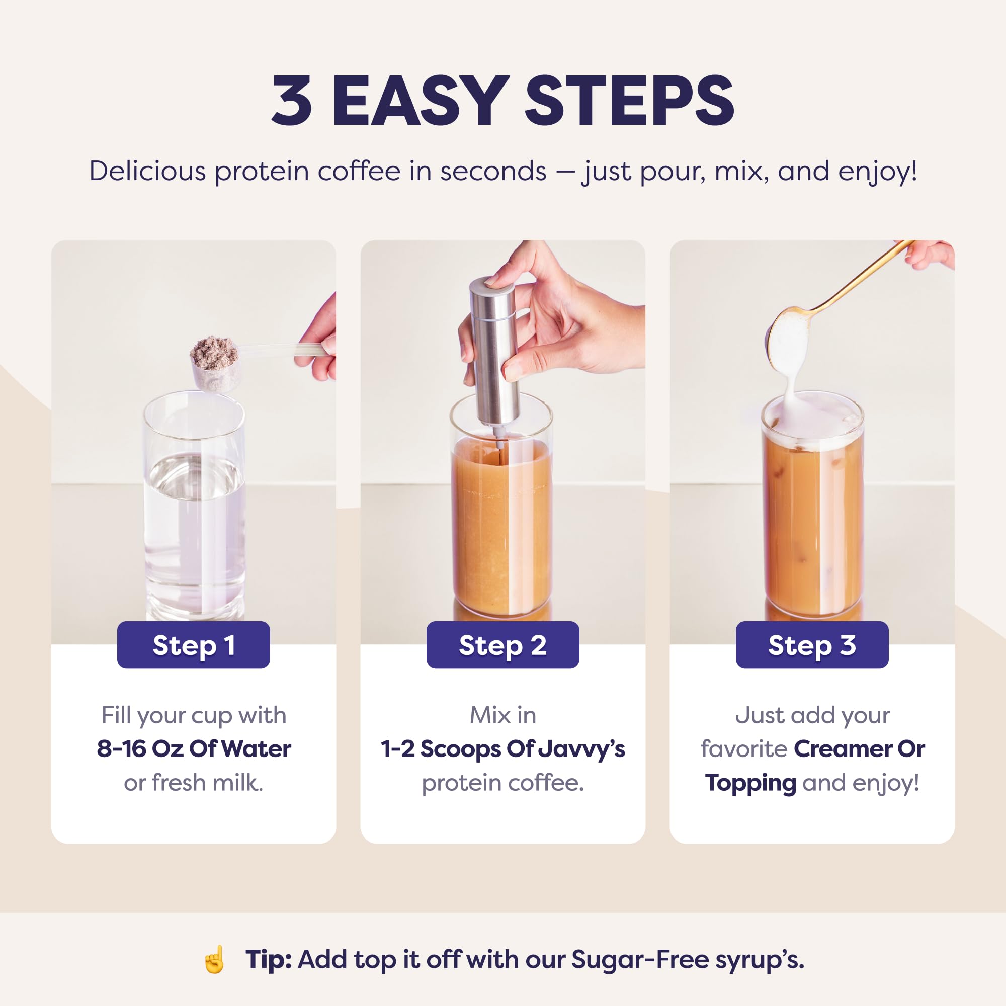 Javvy Protein Iced Coffee - Premium Whey Protein & Iced Coffees, 100% Natural Cold Brew, Zero Artificial Flavors & Sweeteners, 80mg Caffeine, No Added Sugar, 20 Servings, Caramel, 1 Pack