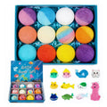 6 Pack Natural Bath Bombs with Mega Bubbles & Surprise Inside Animal Bulk Easter Basket Stuffers Organic All Natural Bath Bombs Gift Set Skin-Friendly Bathing Bath Fun Magic Bath Bombs Birthday Gift