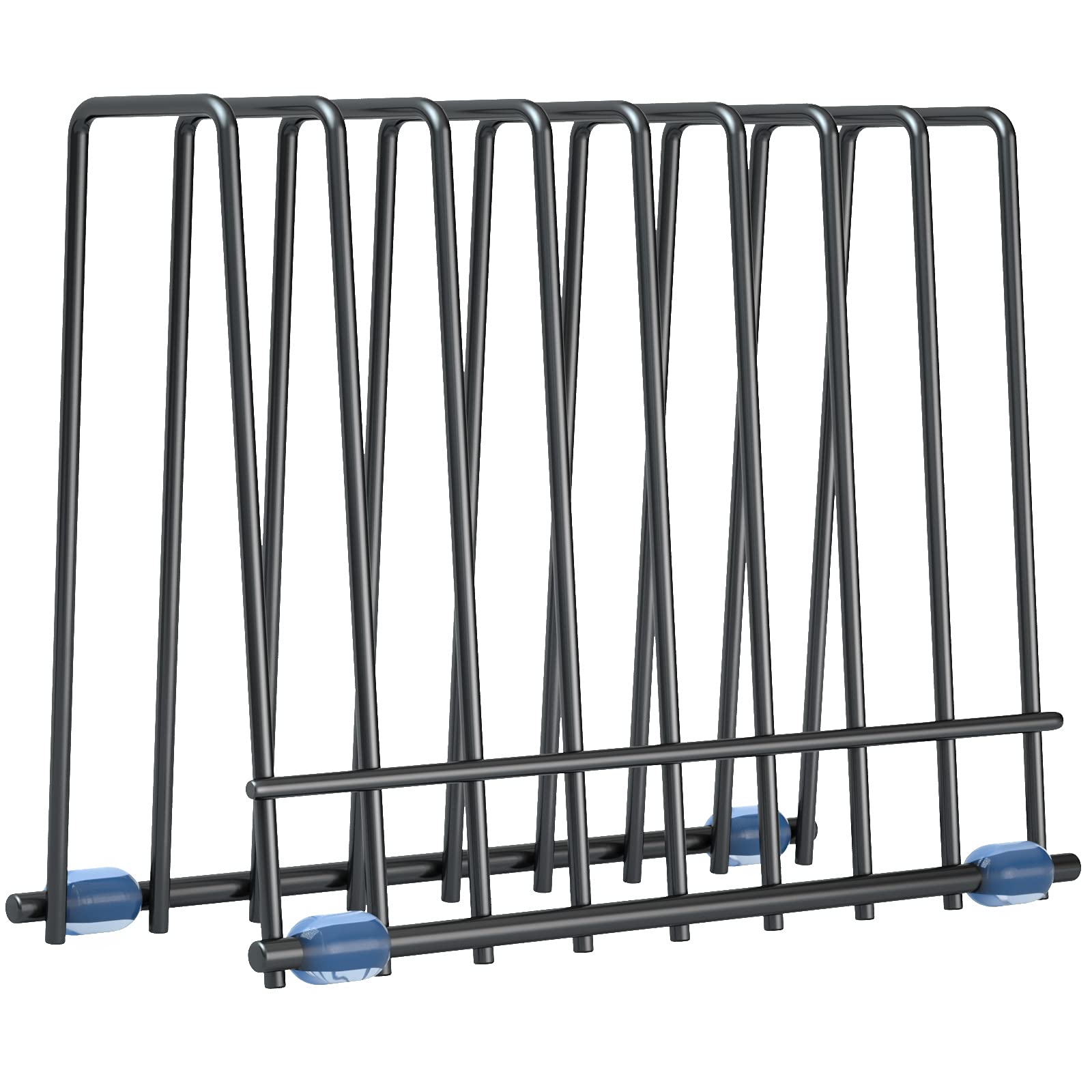 Reusable Storage Bags Rack, Drying Rack for Storage Bags, Stainless Stand for Reusable Freezer Containers & Vacuum Sealer Bags , File Organizer Desktop Storage, Kitchen Storage & Organization (Silver)