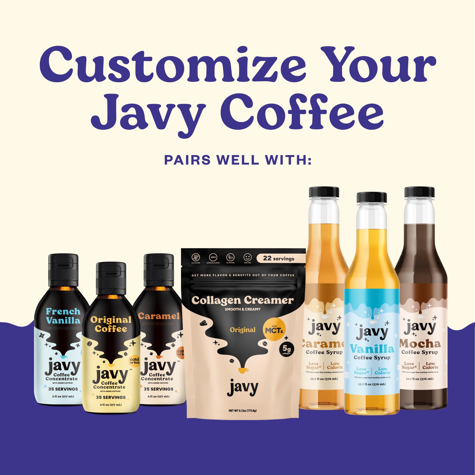 Javvy Protein Iced Coffee - Premium Whey Protein & Iced Coffees, 100% Natural Cold Brew, Zero Artificial Flavors & Sweeteners, 80mg Caffeine, No Added Sugar, 20 Servings, Caramel, 1 Pack