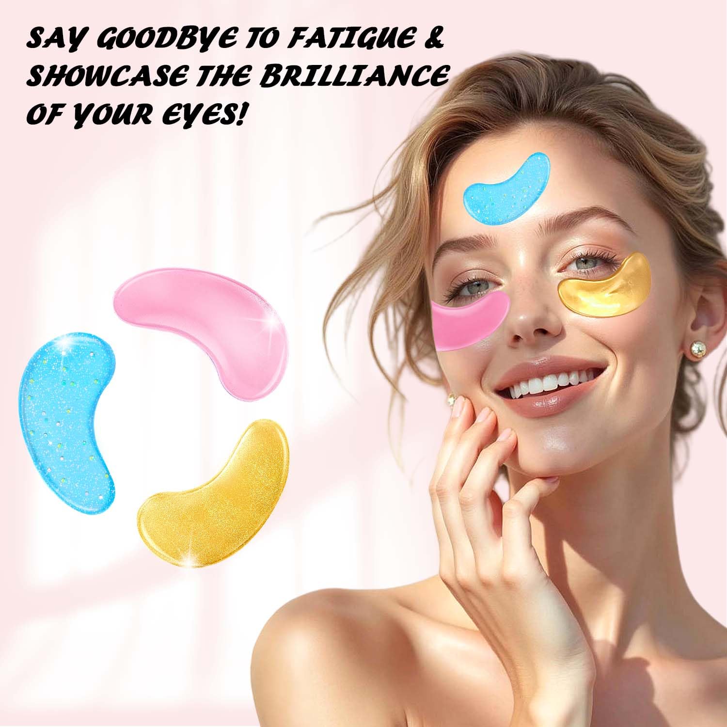 Onespring Eye Masks, Under Eye Patches for Puffiness, Retinol Collagen Eye Gel Pads, Reduce Wrinkles, Eye Bags & Dark circles - Face Mask Skincare, Anti Aging & Moisturizer, 24 Pairs