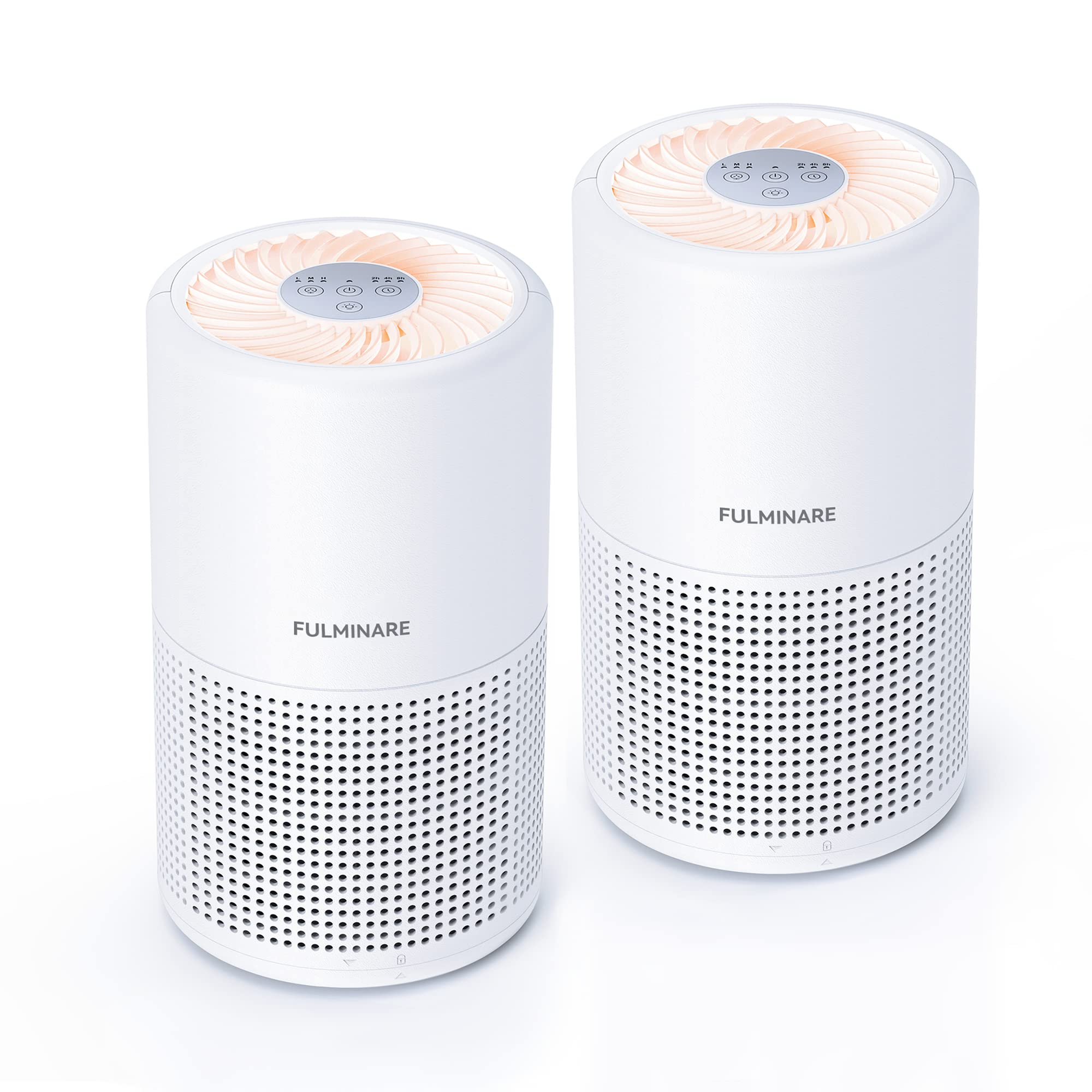 Air Purifiers for Bedroom, FULMINARE H13 True HEPA Air Filter, Quiet Air Cleaner With Night Light, Portable Small Air Purifier for Home, Office, Living Room Black