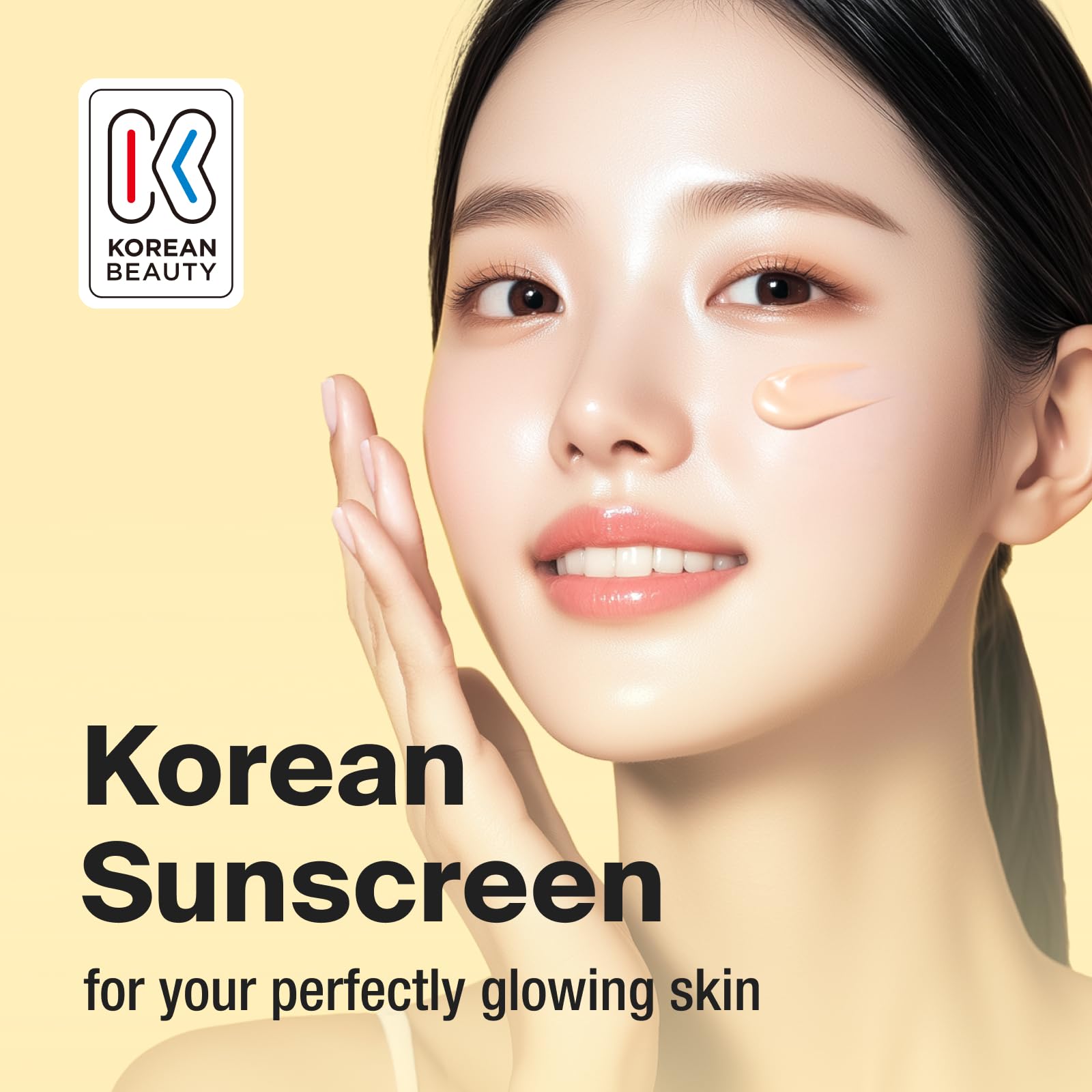 GANGNAM GLOW Day Shield Perfect Sunscreen SPF 50 - Effortless Tinted Sunscreen with Zinc Oxide, Sheer Moisturizer for face, Quick Absorption, Broad Spectrum, All Skin Types, Korean Skincare, 1.69 floz