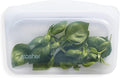 Stasher Silicone Reusable Storage Bag, Freezer Bag, Reusable Snack Bags, Microwave, Dishwasher, Oven Safe, Sous Vide, Premium Lunch Container, Eco Friendly, Food Storage Bag, 12 oz, Clear