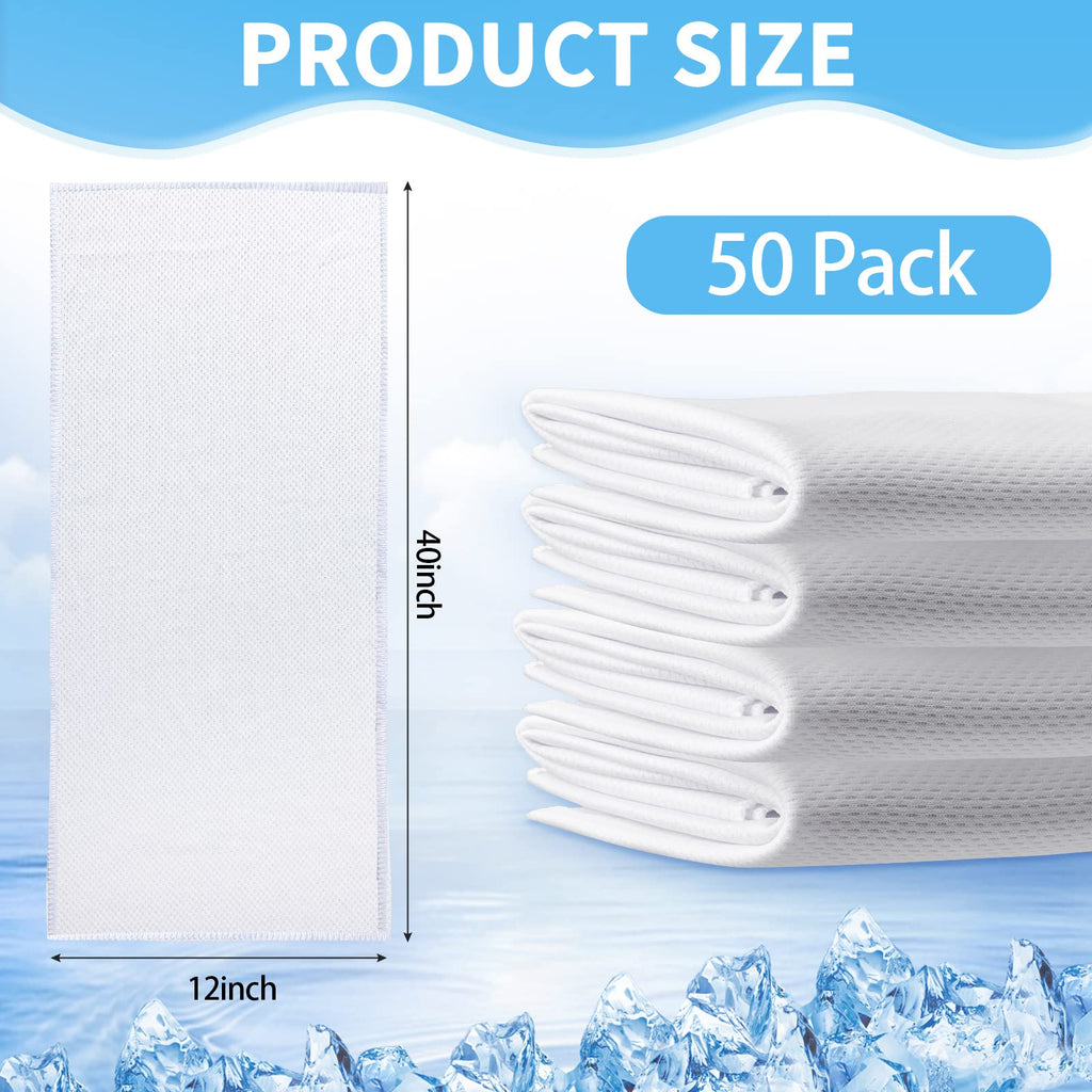 Sublimation Cooling Towels 40" x 12" Breathable Soft Ice Towel Chilly Yoga Towel Microfiber Gym Towels Workout Towel for Neck and Face for Yoga, Sports, Golf, Gym, Camping, Running, Hiking