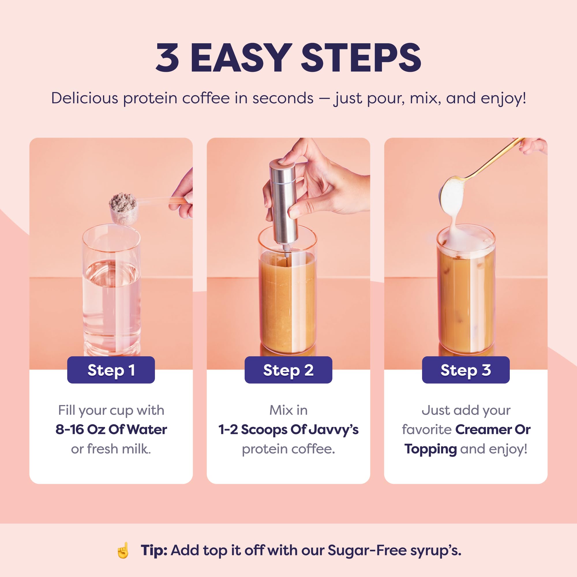 Javvy Protein Iced Coffee - Premium Whey Protein & Iced Coffees, 100% Natural Cold Brew, Zero Artificial Flavors & Sweeteners, 80mg Caffeine, No Added Sugar, 20 Servings, Caramel, 1 Pack