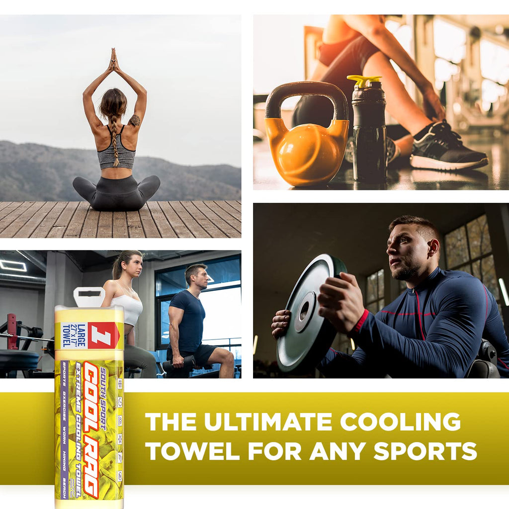 Cool Cool RAG Extreme Cooling Towel for Heat Relief - PVA Cooling Towel for Workout, Gym, Running and for Other Outdoor Sports - Cooling Rag for Neck - Cool Towel for Quick Cooling