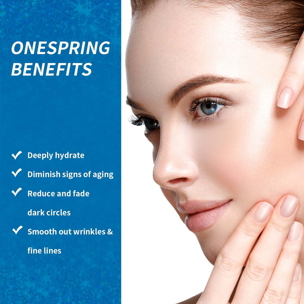 Onespring Eye Masks, Under Eye Patches for Puffiness, Retinol Collagen Eye Gel Pads, Reduce Wrinkles, Eye Bags & Dark circles - Face Mask Skincare, Anti Aging & Moisturizer, 24 Pairs