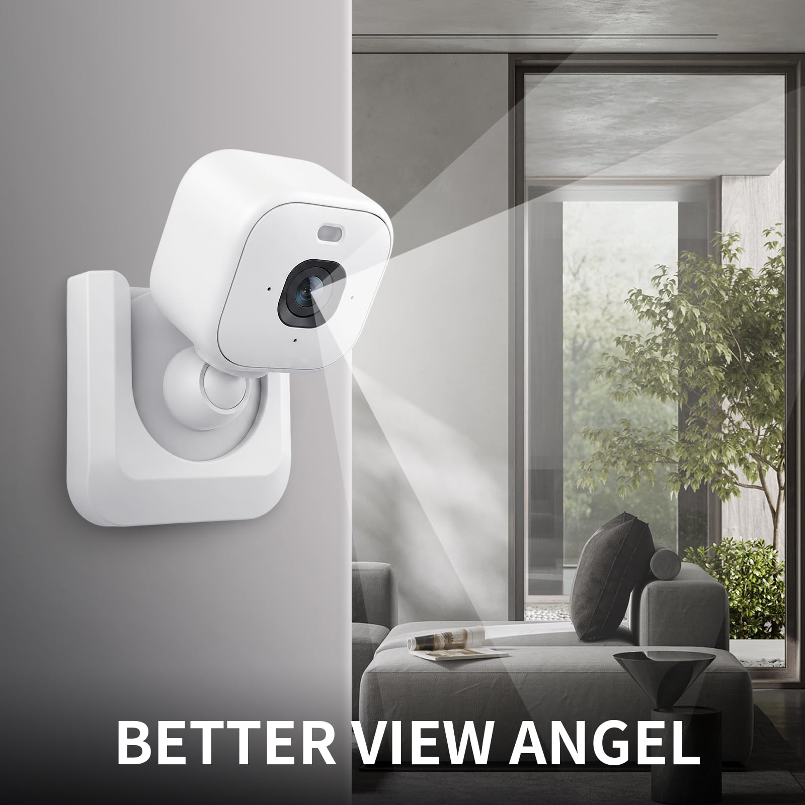 Blink Mini 2 Camera Adhesive Wall Mount Bracket, Strong Adhesive Durable Camera Mount Stand for Blink Mini Indoor Camera, No Drill, No Screws, Decorate Damage-Free, Easy to Install (2 Pack)