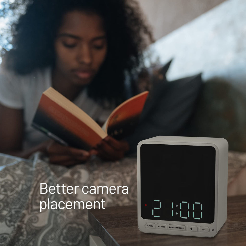 Wasserstein Alarm Clock Case for Blink Mini - Black Version - Discreet Cover for Low-Key Camera Placement - NOT Compatible with Blink Mini 2 (White Version) - Camera NOT Included