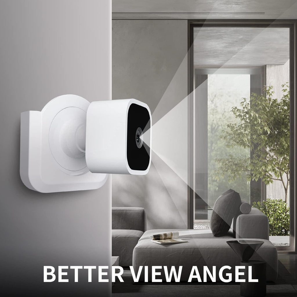 Blink Mini 2 Camera Adhesive Wall Mount Bracket, Strong Adhesive Durable Camera Mount Stand for Blink Mini Indoor Camera, No Drill, No Screws, Decorate Damage-Free, Easy to Install (2 Pack)