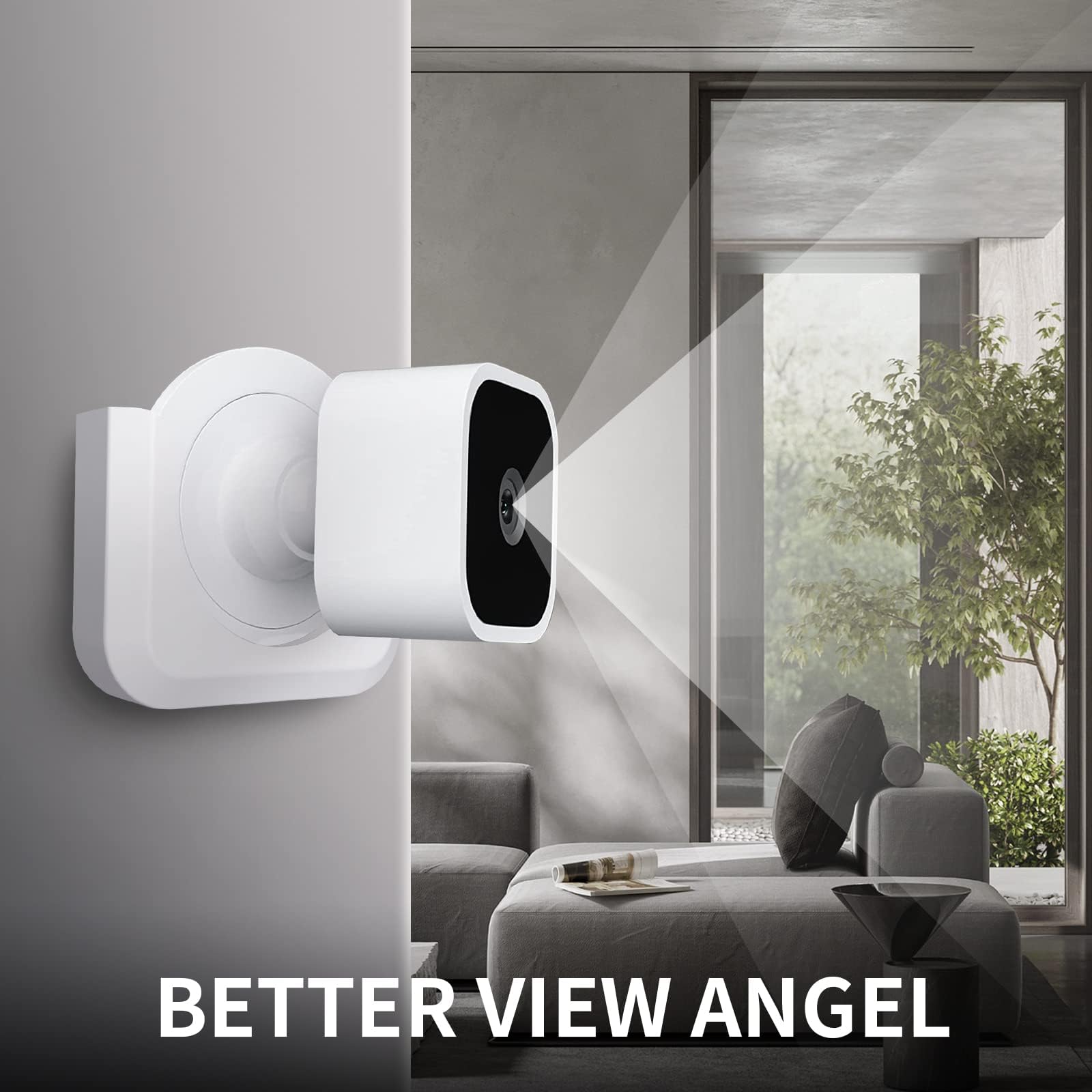 Blink Mini 2 Camera Adhesive Wall Mount Bracket, Strong Adhesive Durable Camera Mount Stand for Blink Mini Indoor Camera, No Drill, No Screws, Decorate Damage-Free, Easy to Install (2 Pack)