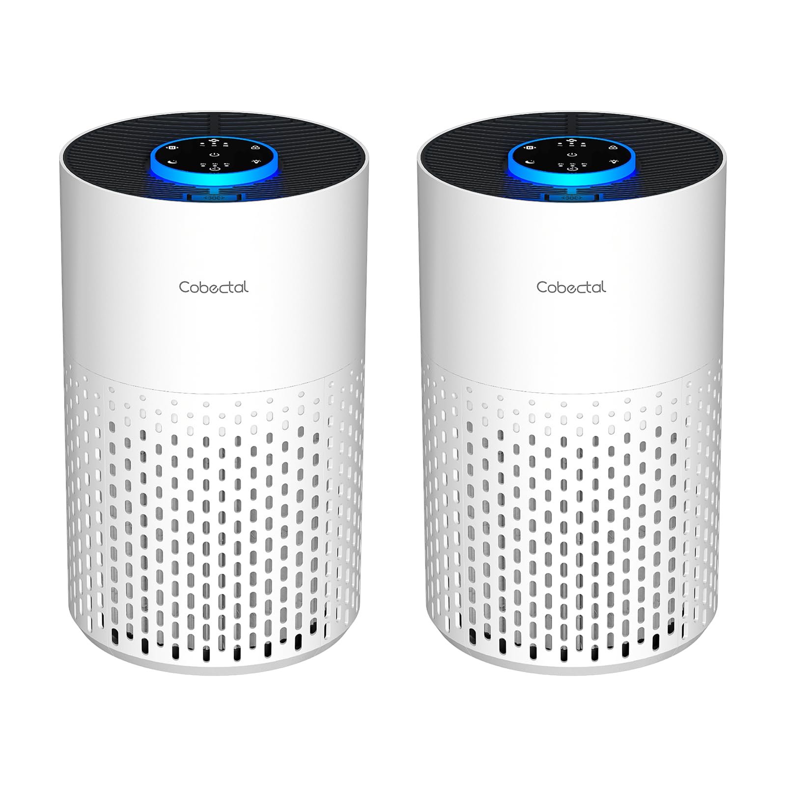 Air Purifiers for Bedroom Home, Cobectal Air Cleaner with HEPA 3-in-1 Filter for Room up to 1050 ft², Aroma Function, Sleep Mode, Portable Air Purifiers for Office, Dorm, RVs, White
