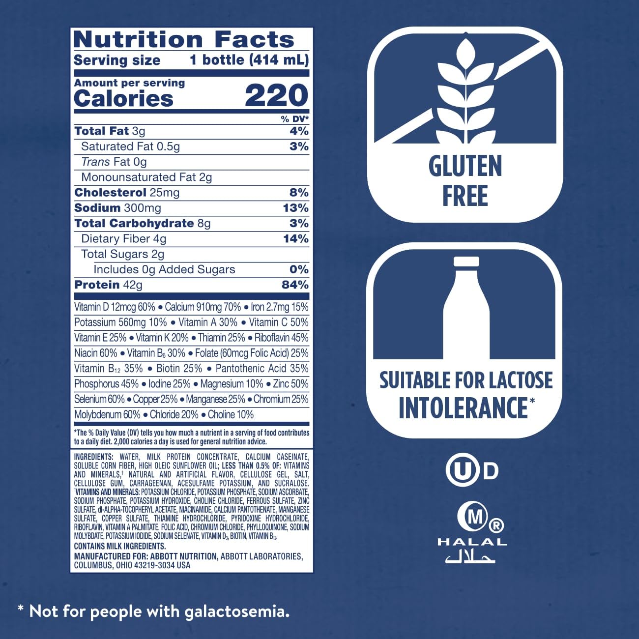 Ensure Max Protein Shake | 42g Complete Protein | French Vanilla | Ready to Drink | High Protein | 23 Vitamins & Minerals | 2g Sugar | 14 fl oz, 12 Pack