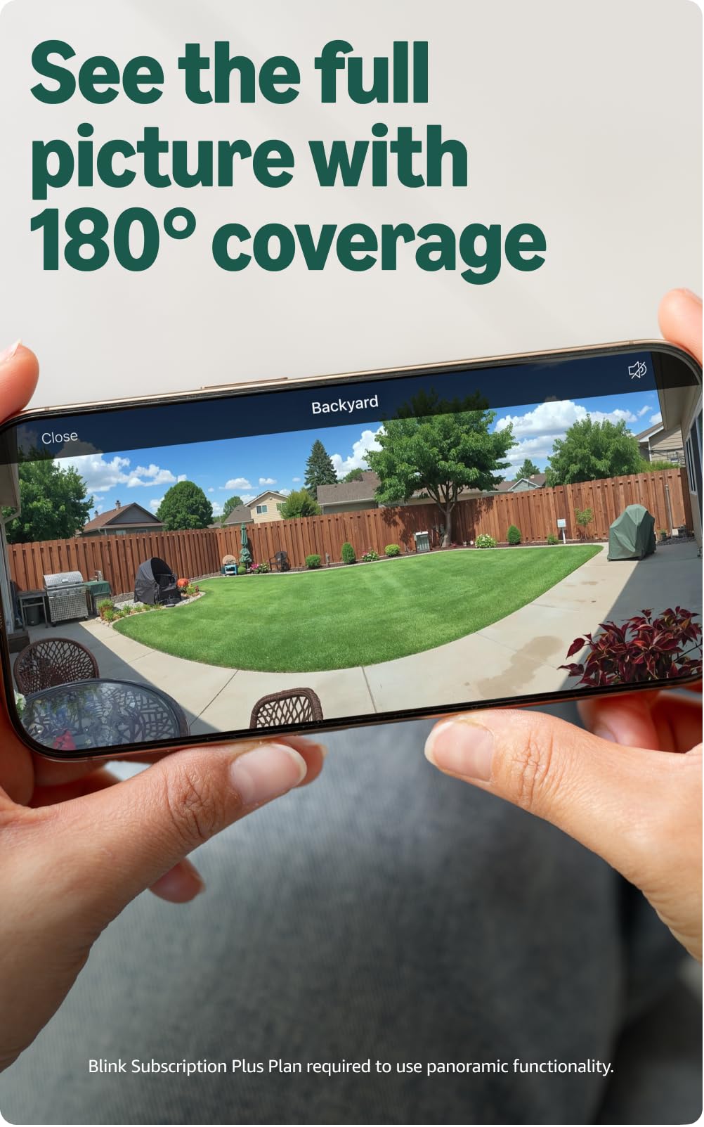 Blink Arc – Plug-in Panoramic Vision [Plus Subscription required], 180° dual-camera mount for Mini 2K+ and Mini 2 (sold separately) – Mount Accessory only (White)