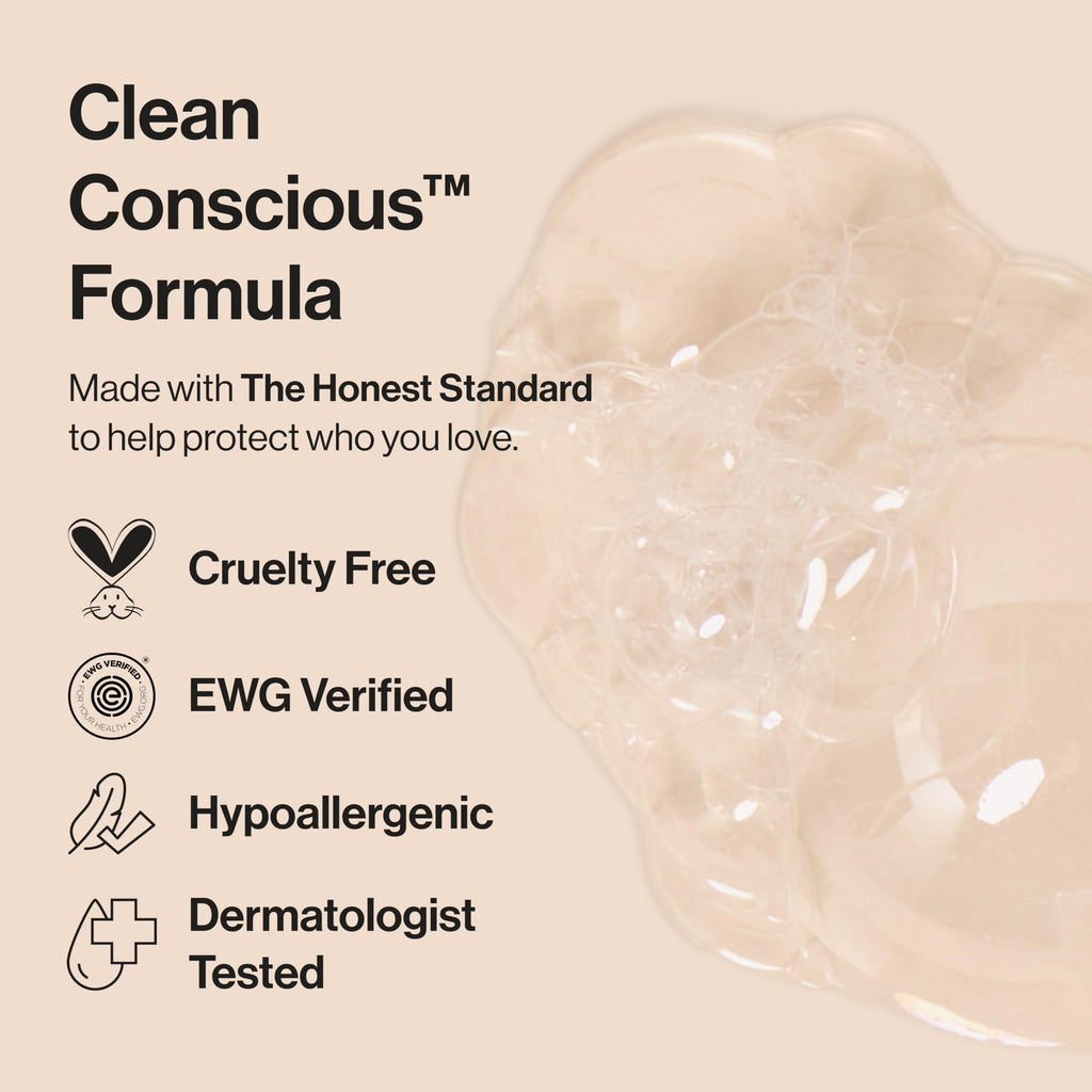 The Honest Company Foaming Bubble Bath, Naturally Derived, Tear-free, Hypoallergenic, Citrus Vanilla Refresh, 12 fl oz