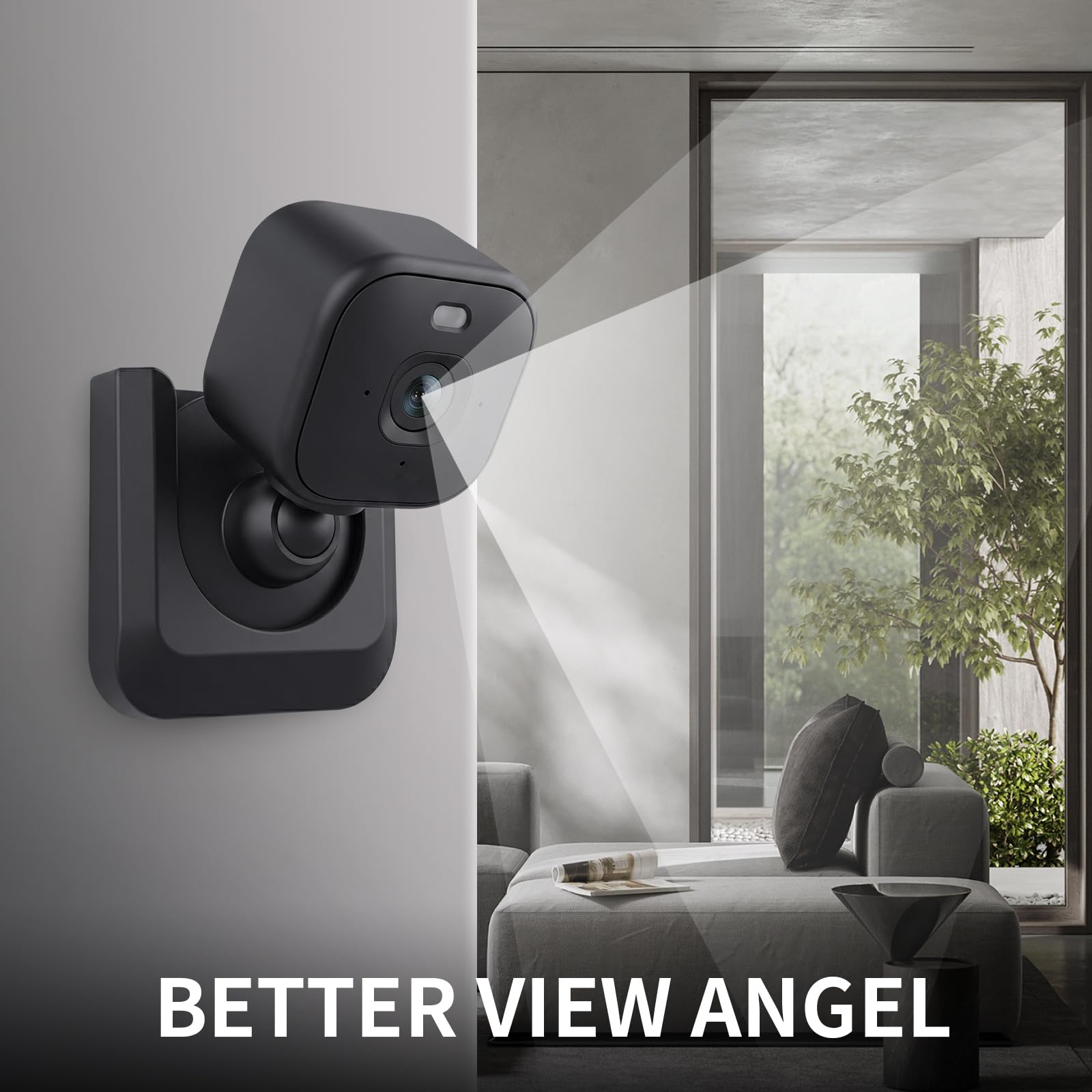 Blink Mini 2 Camera Adhesive Wall Mount Bracket, Strong Adhesive Durable Camera Mount Stand for Blink Mini Indoor Camera, No Drill, No Screws, Decorate Damage-Free, Easy to Install (2 Pack)