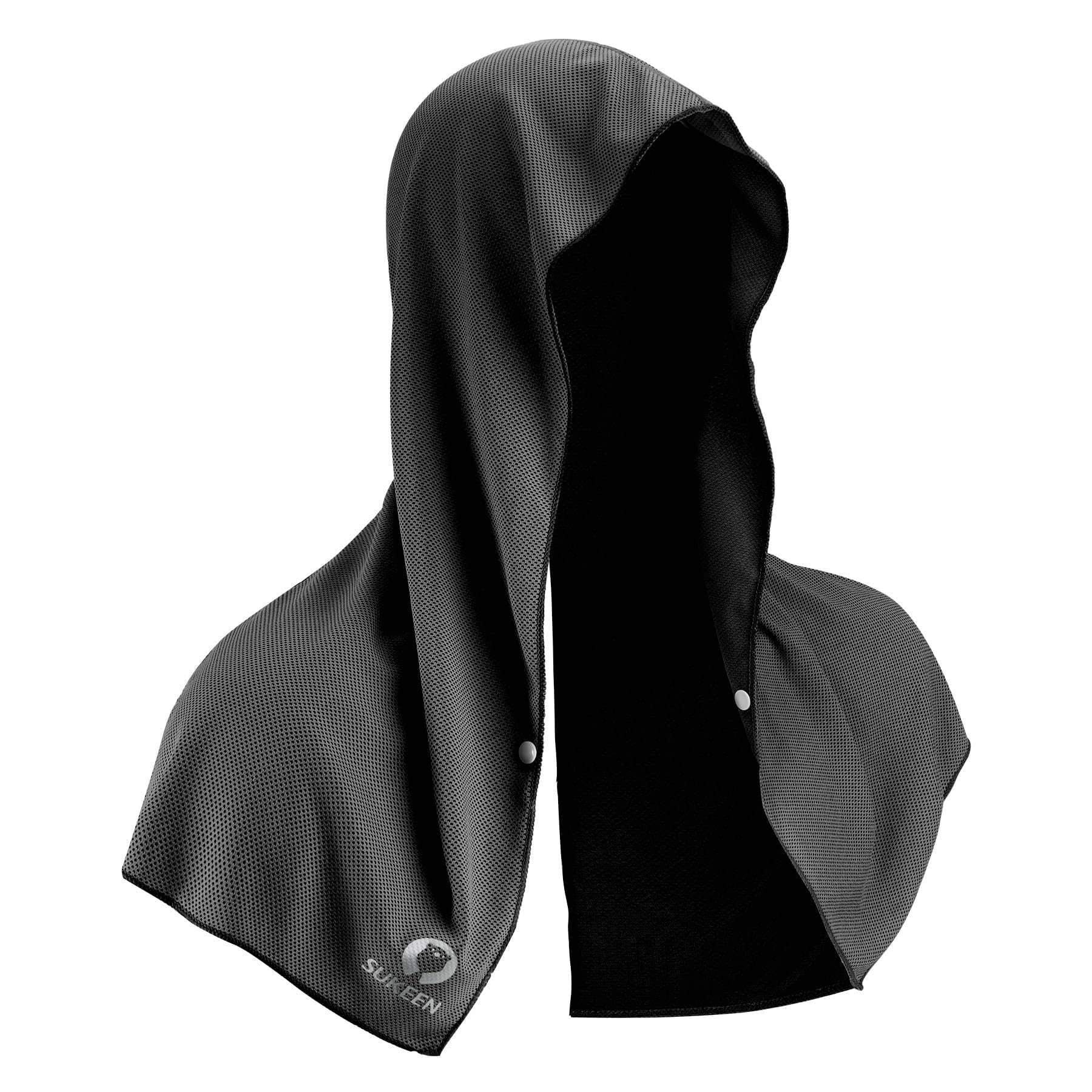 Sukeen Cooling Hoodie Towel, Absorbent Quick-Drying Cooling Towels for Neck and Face, UV Sun Protection Cooling Neck Wraps Sport Head Cooling Towel Hot Weather