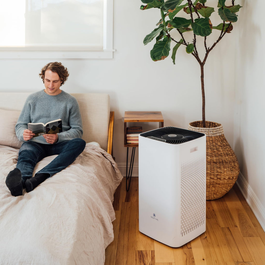 Medify MA-50 Air Purifier V3.0 with True HEPA H13 Filter | 2,640 ft² Coverage in 1hr for Smoke, Wildfires, Odors, Pollen, Pets | Quiet 99.9% Removal to 0.1 Microns | White, 1-Pack