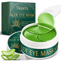 Aloe Vera Under Eye Patches for Dark Circles, Puffiness Relief, Hydrating Hydrogel Mask, Moisturizing Gel Pads for Bags and Tired Skin
