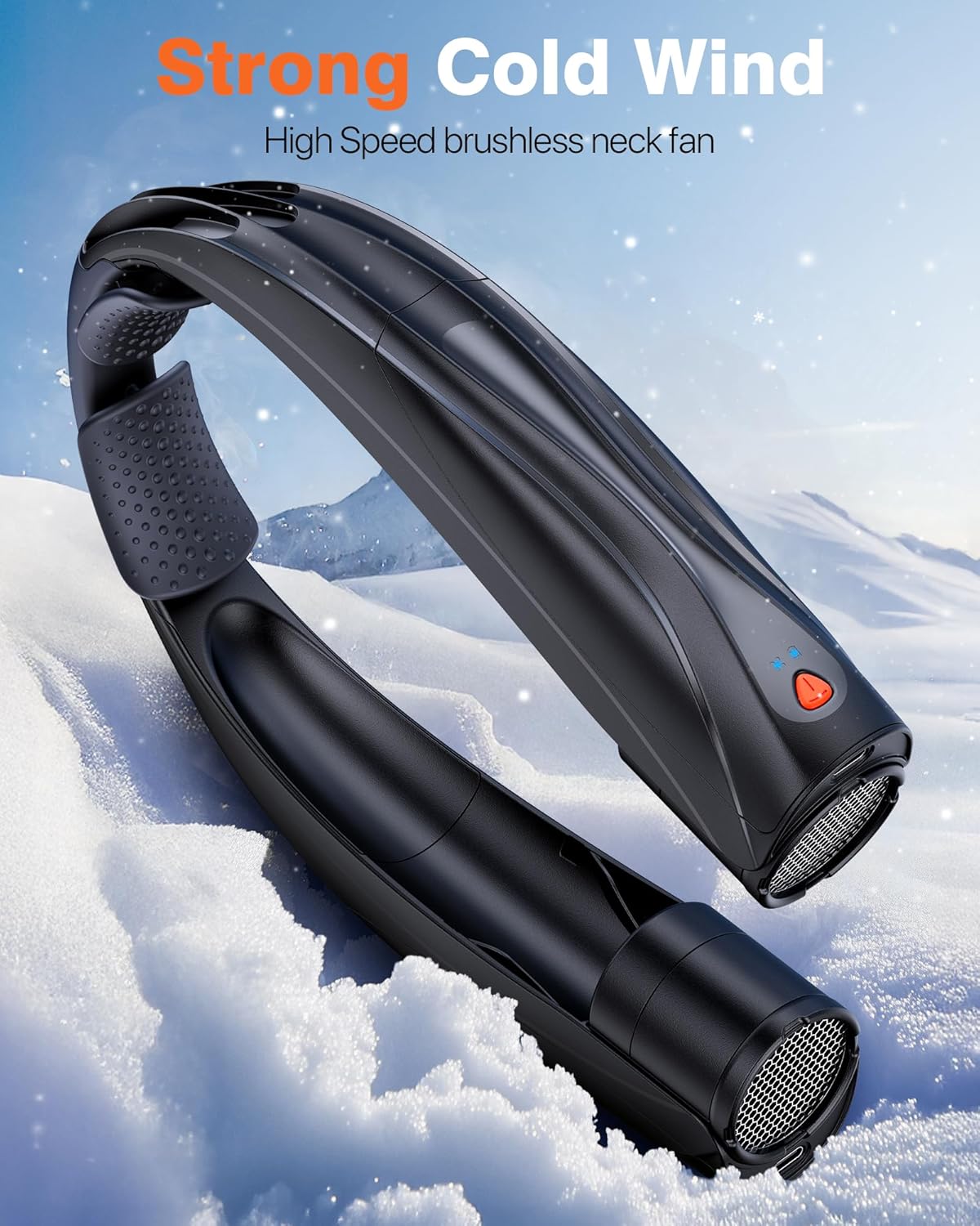 Portable Neck Fan, 6000mAh Personal Fan, 360° Cooling Rechargeable Wearable Fan, 6 Speeds Adjustable Hands Free Fan for Travel Outdoor, Office, Ideal Summer Gifts