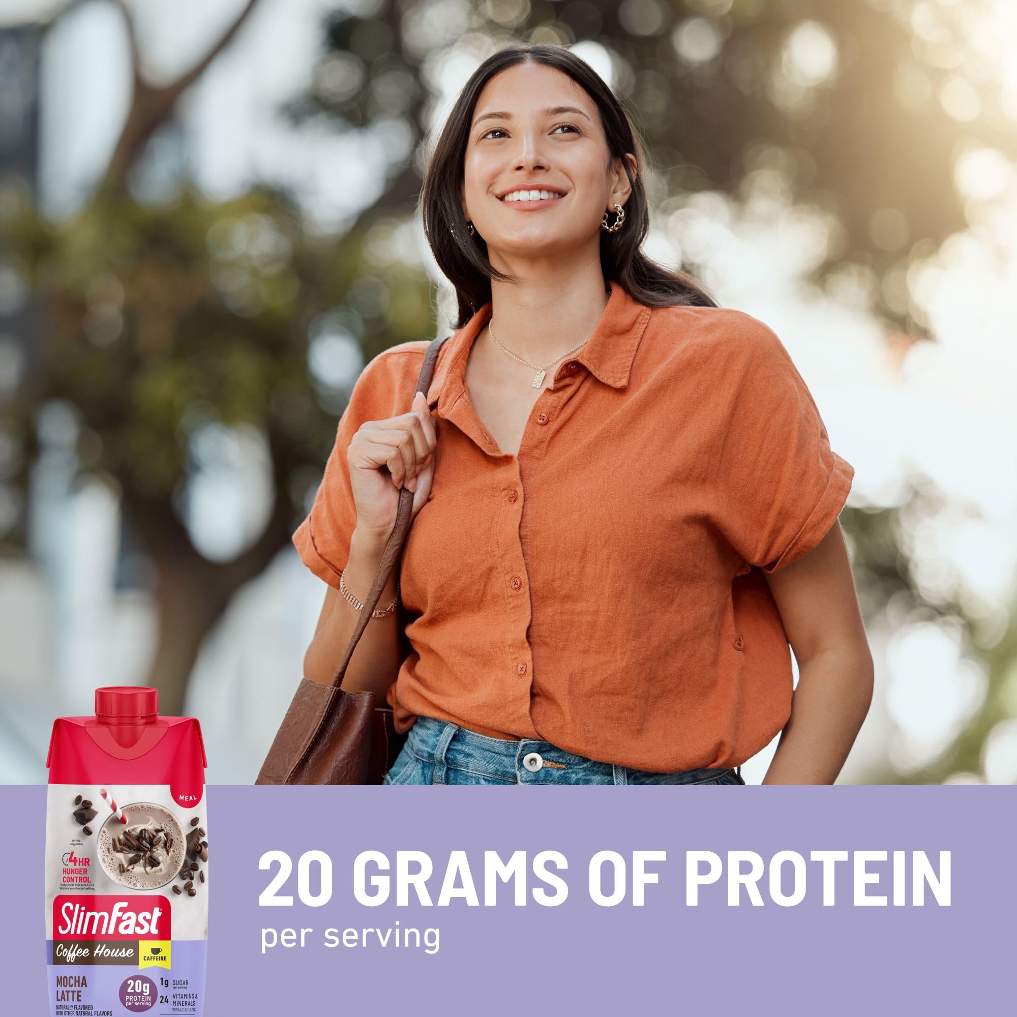 SlimFast Protein Shake, Vanilla- 20g Protein, Meal Replacement Shake Ready to Drink, High Protein with Low Carb and Low Sugar, 24 Vitamins and Minerals, 12 Count (Pack of 1) (Packaging May Vary)