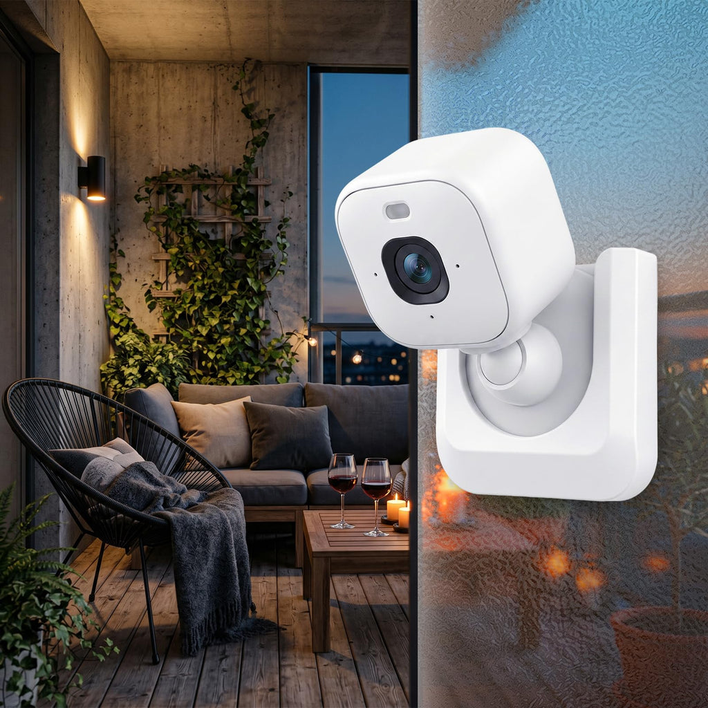 Blink Mini 2 Camera Adhesive Wall Mount Bracket, Strong Adhesive Durable Camera Mount Stand for Blink Mini Indoor Camera, No Drill, No Screws, Decorate Damage-Free, Easy to Install (2 Pack)