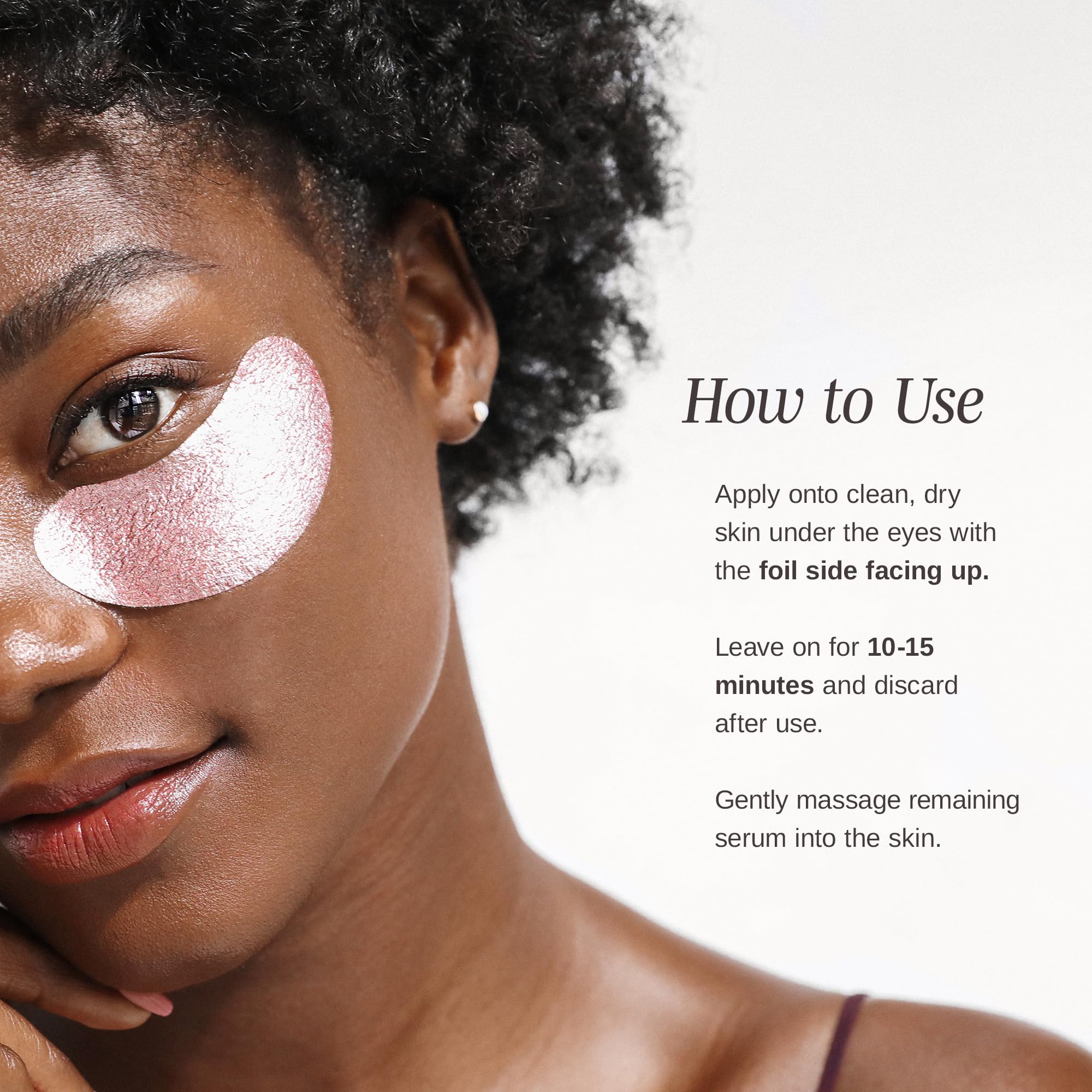 Wander Beauty Baggage Claim - Rose Gold Foil Under Eye Patches For Dark Circles and Puffiness - Under Eye Mask Depuffs & Firms - Brightening Eye Mask for Under Eye Bags (6 Pairs)