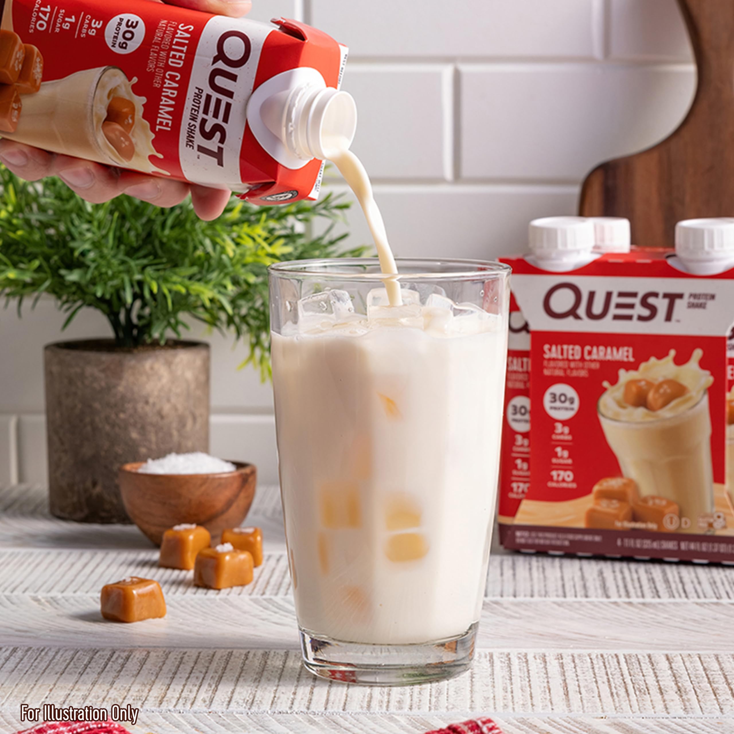 Quest Nutrition Ready to Drink Vanilla Protein Shake, 30g Protein, 3g Net Carbs, Gluten Free, Keto Friendly, 11 fl.oz 4 Count (Pack of 3)