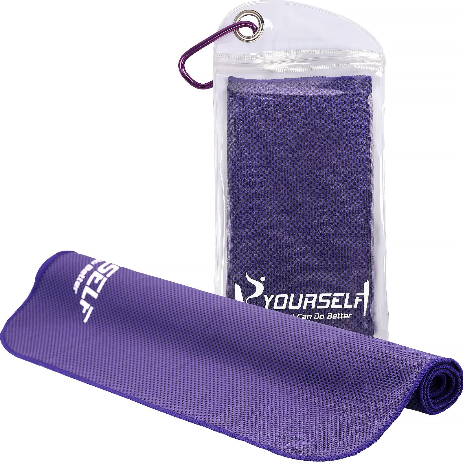 SYOURSELF Cooling Towel, Cooling Towels for Neck,40" x 12"Ice Towel for Instant Cooling Relief, Soft Breathable Chilly Towel, Perfect Yoga, Golf, Sports, Gym, Workout, Athletes Towel (1PC-Orange)