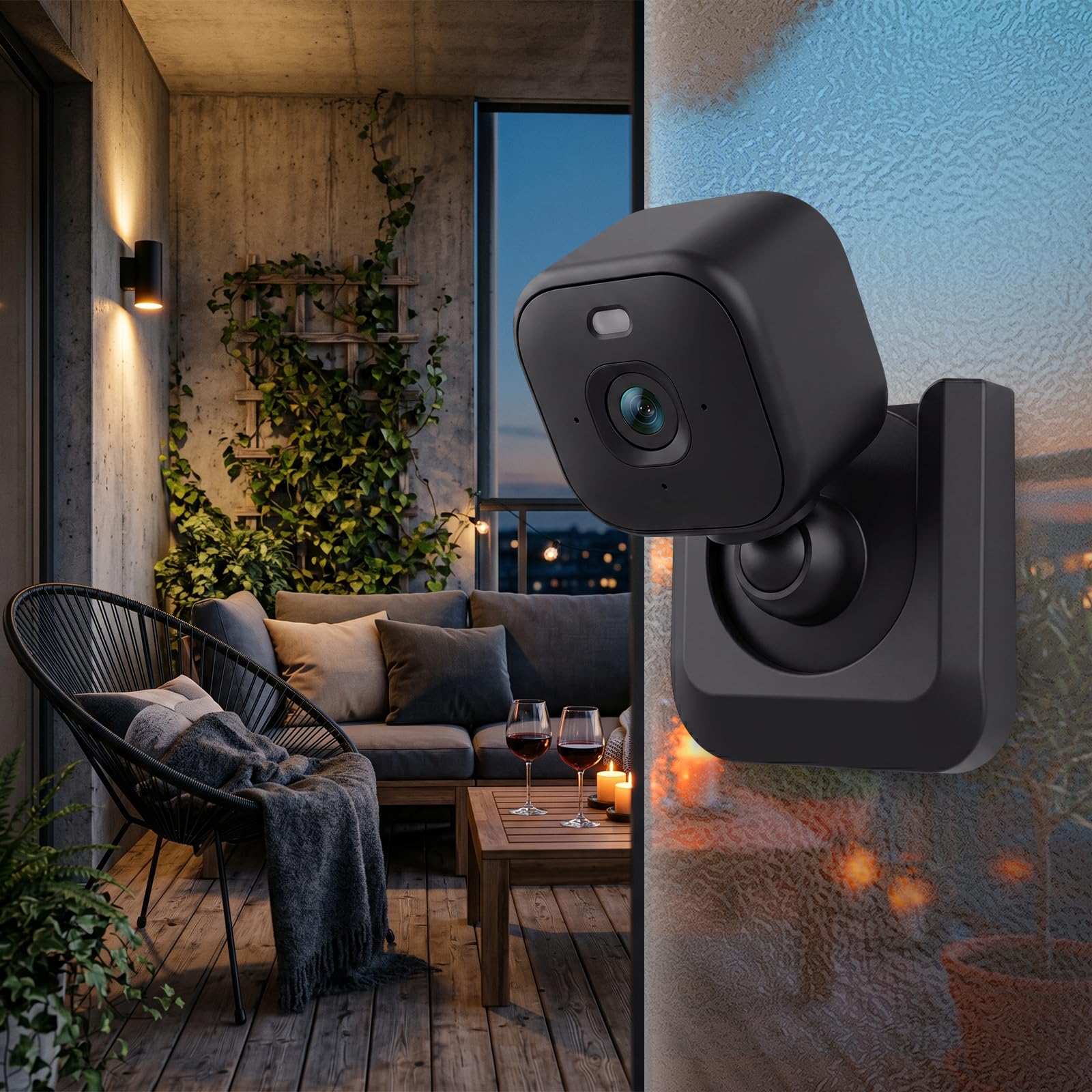 Blink Mini 2 Camera Adhesive Wall Mount Bracket, Strong Adhesive Durable Camera Mount Stand for Blink Mini Indoor Camera, No Drill, No Screws, Decorate Damage-Free, Easy to Install (2 Pack)