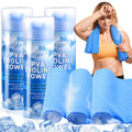 Peryiter 3 Packs PVA Cooling Towel Reusable Instant Cooling Neck Towel Breathable Soft Long Lasting Ice Sports Supplies for Running Hiking Swimming Golf (Dark Blue)