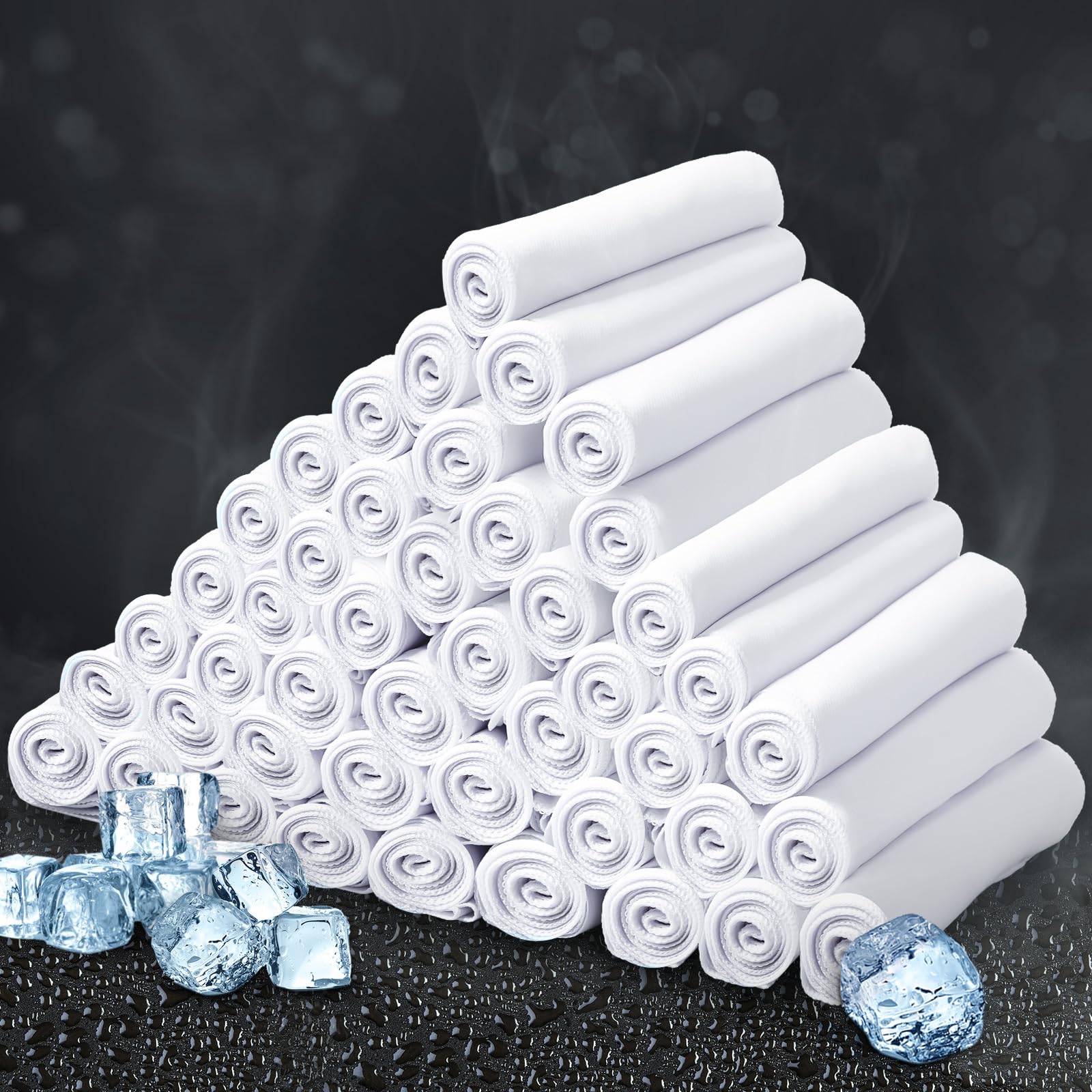 Sublimation Cooling Towels 40" x 12" Breathable Soft Ice Towel Chilly Yoga Towel Microfiber Gym Towels Workout Towel for Neck and Face for Yoga, Sports, Golf, Gym, Camping, Running, Hiking