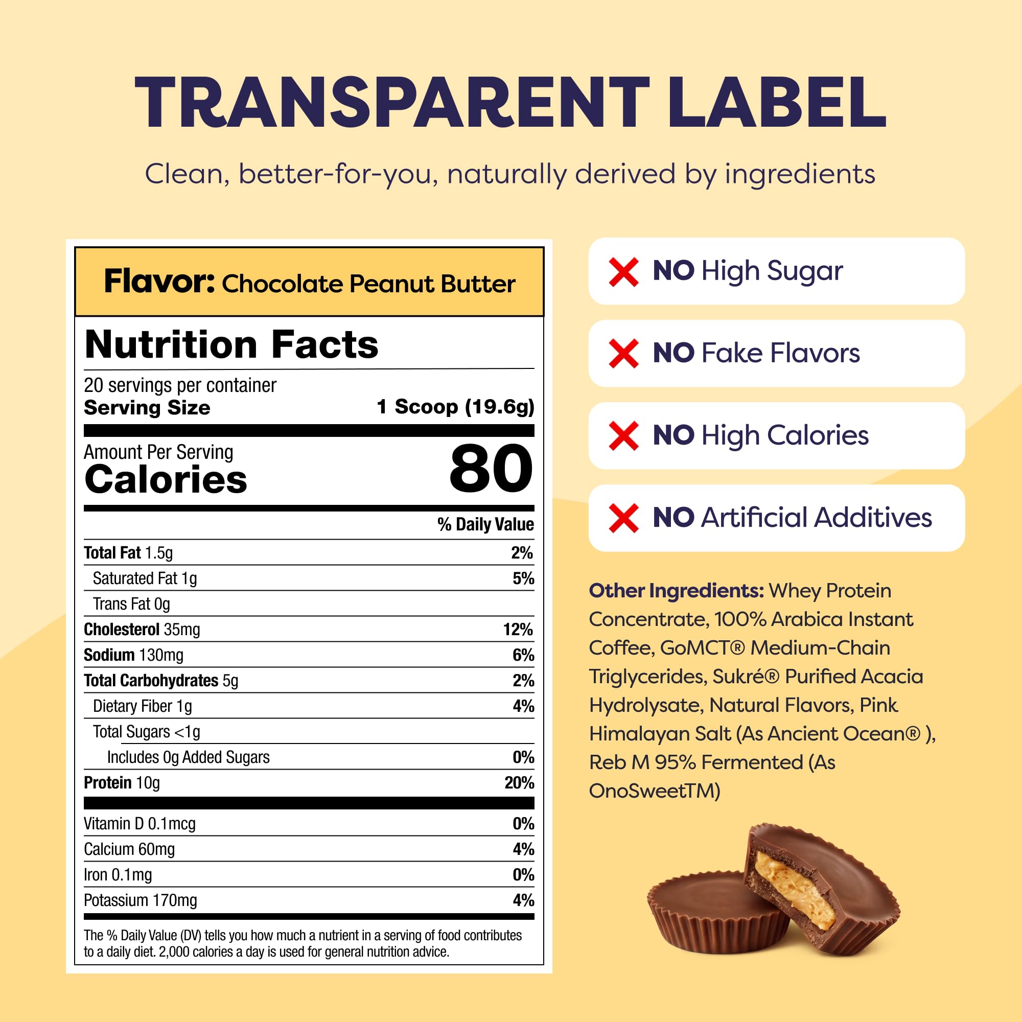 Javvy Protein Iced Coffee - Premium Whey Protein & Iced Coffees, 100% Natural Cold Brew, Zero Artificial Flavors & Sweeteners, 80mg Caffeine, No Added Sugar, 20 Servings, Caramel, 1 Pack