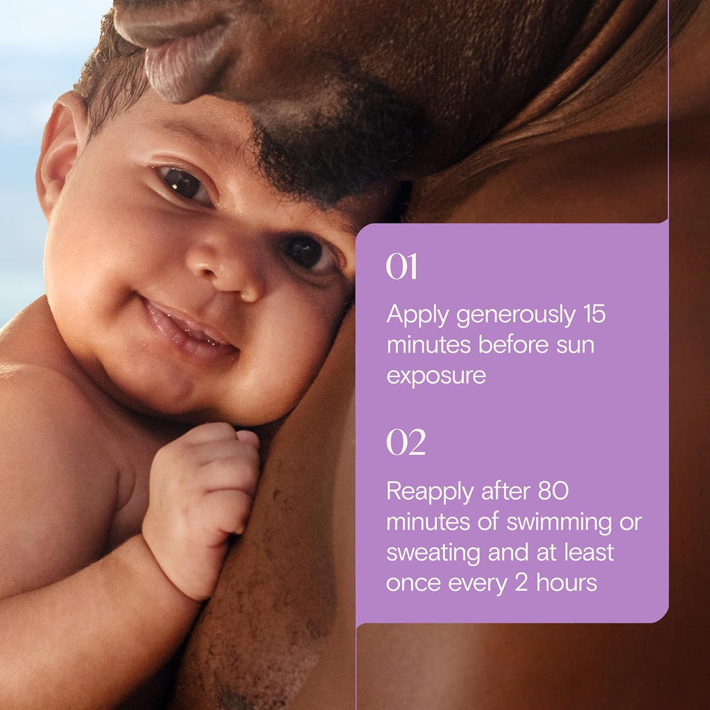 Aveeno Baby Continuous Protection Zinc Oxide SPF 50 Sunscreen for Babies with Sensitive Skin, Broad Spectrum Sun Protection, Tear-Free, Sweat- & Water-Resistant, No added Parabens, 3 Fl Oz