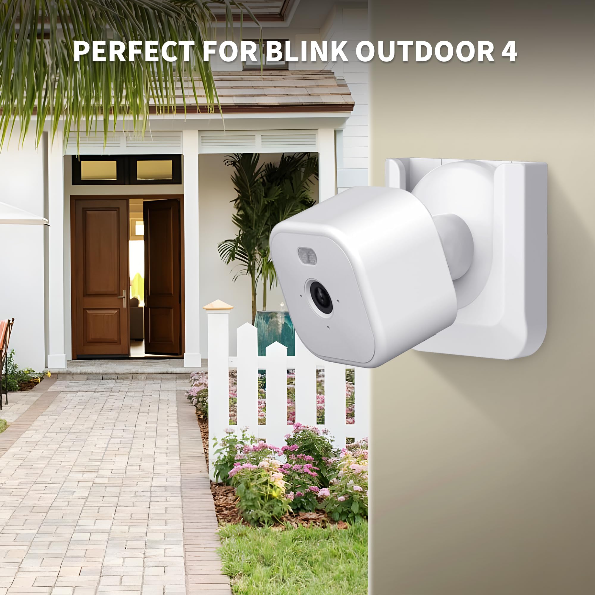 Blink Mini 2 Camera Adhesive Wall Mount Bracket, Strong Adhesive Durable Camera Mount Stand for Blink Mini Indoor Camera, No Drill, No Screws, Decorate Damage-Free, Easy to Install (2 Pack)