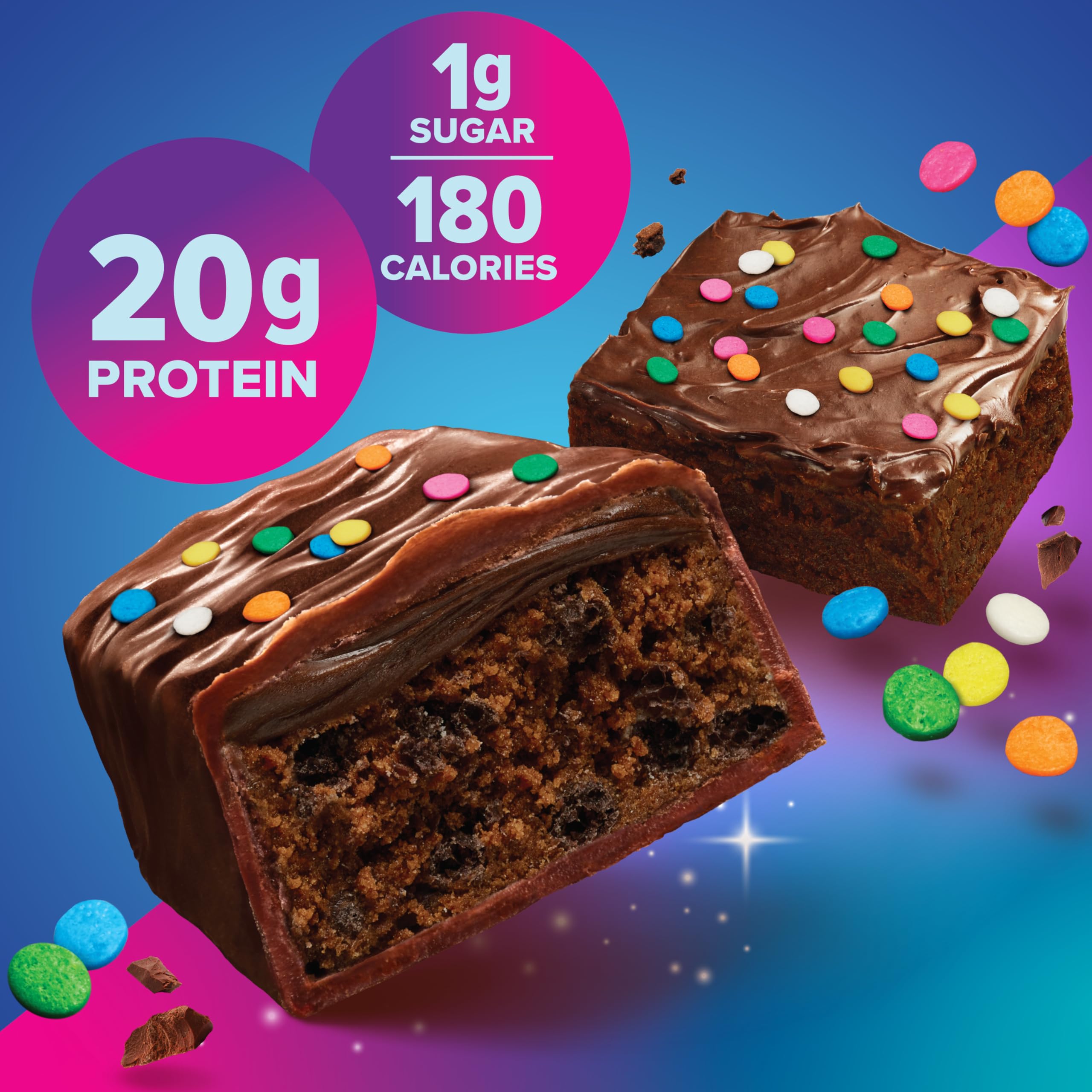 Pure Protein Chocolate Peanut Butter Protein Bars – 20g Protein, 3g Sugar, 190 Calories (12 count) Low Sugar* High Protein Snack - Gluten Free - Perfect for a Healthy Snack