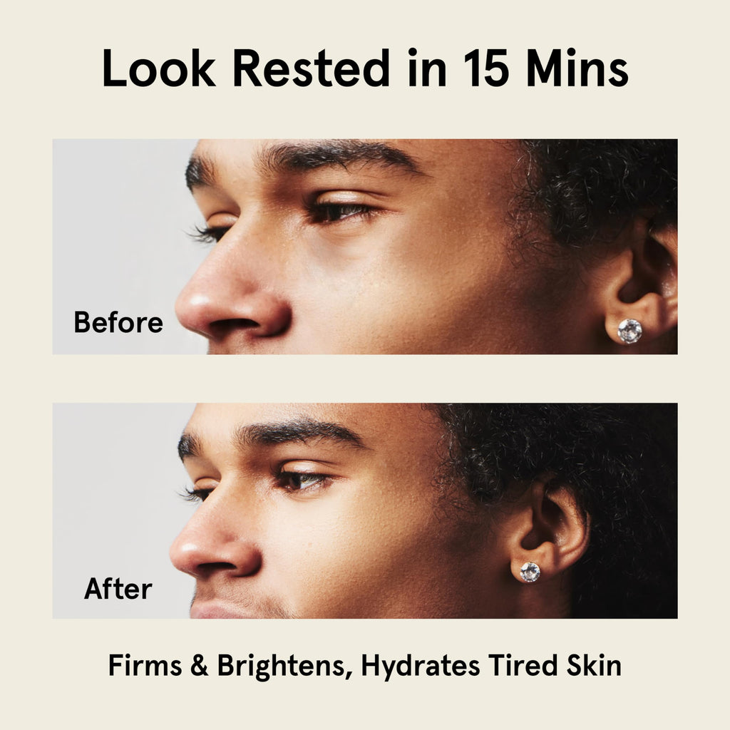 JAXON LANE BRO MASK Under Eye Patches for Men - Cooling Eye Patches for Dark Circles and Puffiness with Caffeine, Niacinamide, Hyaluronic Acid (6 x 1 Pairs)