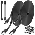 2Pack 25FT Power Cable for Blink Mini2,Blink Mini,Blink Outdoor 4 (4th Gen)/Blink (3rd Gen) XT3/XT2/XT,Extension Cable Continuously Charging Your Blink Cam(Plug and Camera are Not Included)-Black