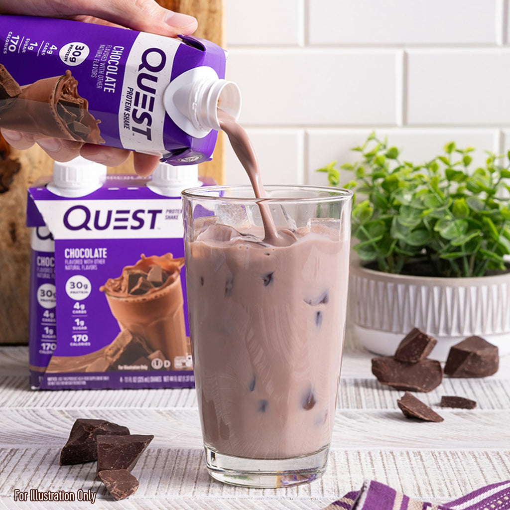 Quest Nutrition Ready to Drink Vanilla Protein Shake, 30g Protein, 3g Net Carbs, Gluten Free, Keto Friendly, 11 fl.oz 4 Count (Pack of 3)