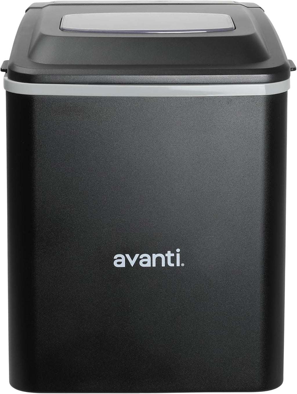Avanti Ice Maker Mighty Ice Countertop Design Makes 26 Pounds of Bullet-Shaped Ice Cubes in 24 Hours, Digital Touch Controls and Self Cleaning Function, Includes Scoop, Black
