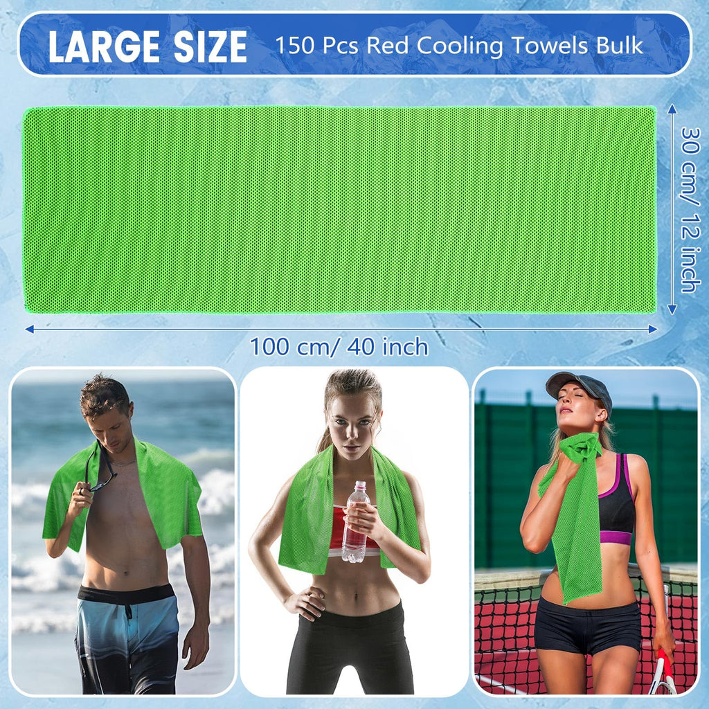 Hosuly 1000 Pack Cooling Towels Bulk 40 x 12 Inch Large Chilly Breathable Sweat Sports Cold Towels Sublimation Microfiber Ice Neck Rag for Hot Weather Workout Gym Team Gift (Dark Blue)